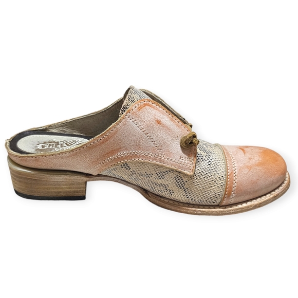 Freebird by Steven Malena Weathered Leather Mule Style Oxford Shoes - Picture 8 of 12
